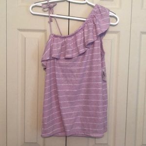 Old Navy, purple, one shoulder summer top